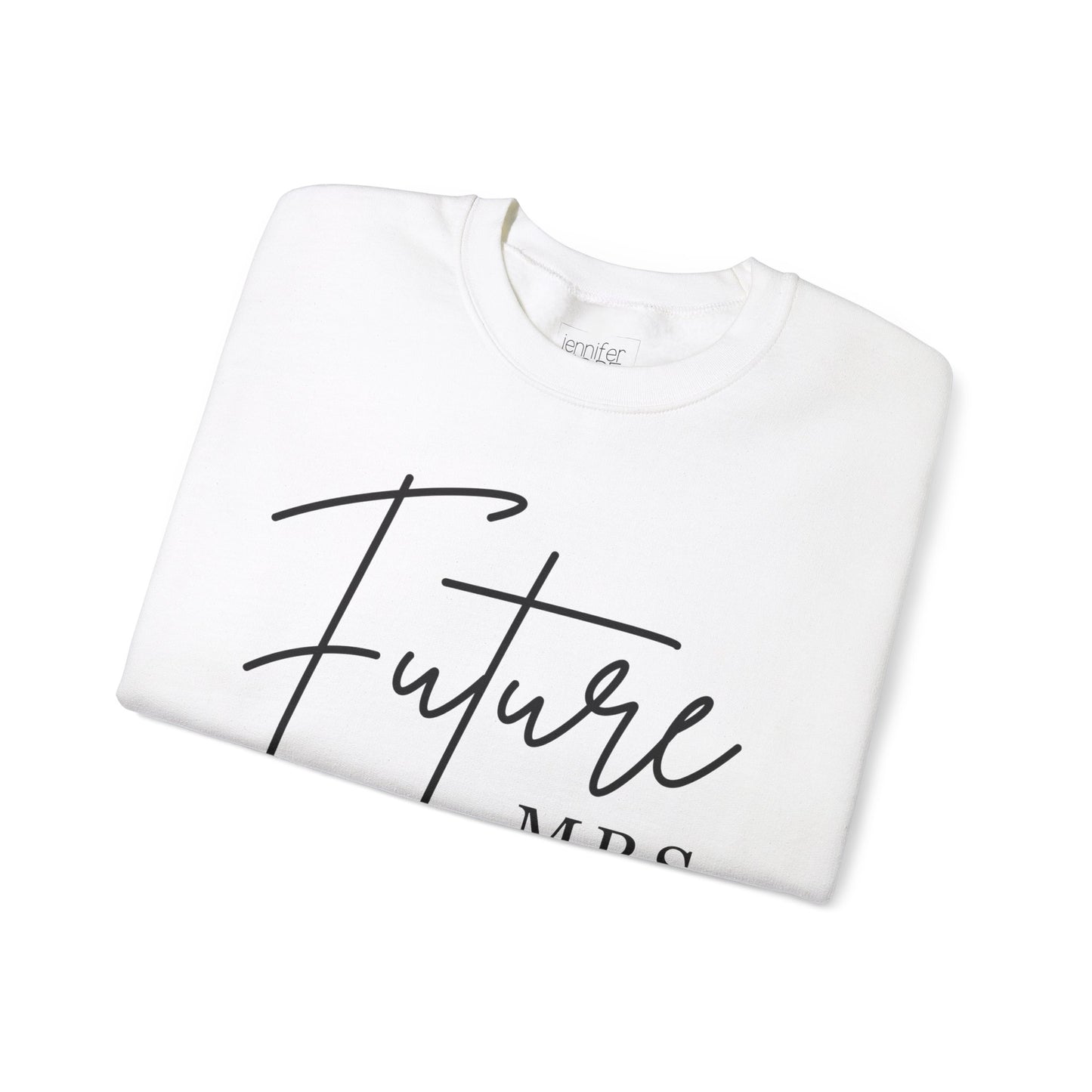 Future Mrs. Crewneck Customizable Bridal Sweatshirt Personalize it with your new Last name on the back.