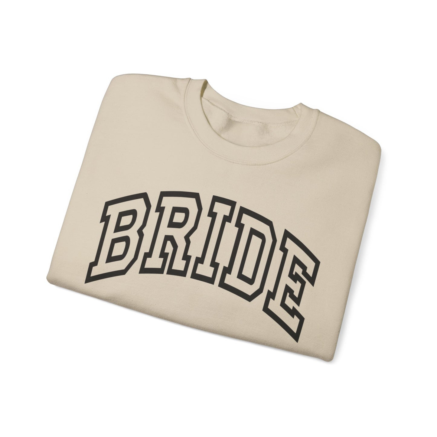 Bridal Bliss: Cozy 'BRIDE' Signature Sweatshirt for the Chic Bride-to-Be