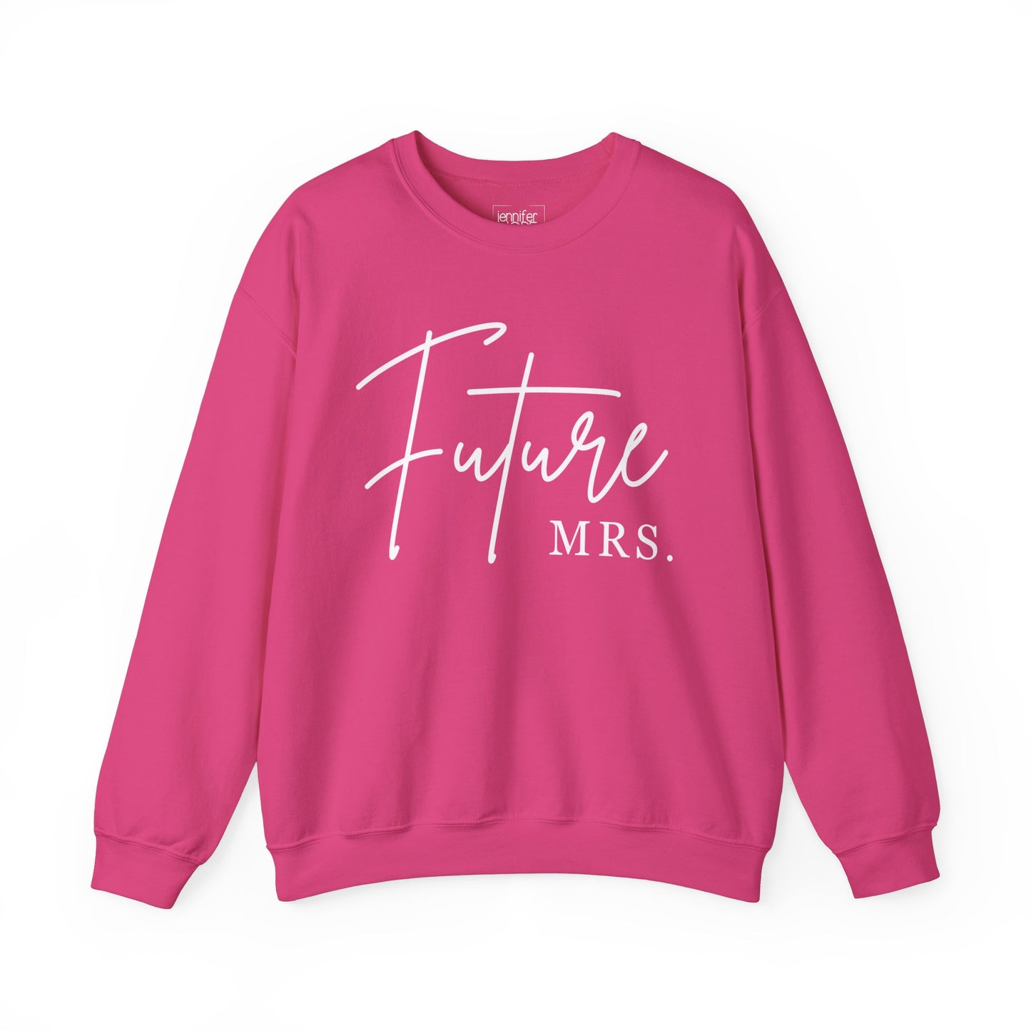 Future Mrs. Crewneck Customizable Bridal Sweatshirt Personalize it with your new Last name on the back.