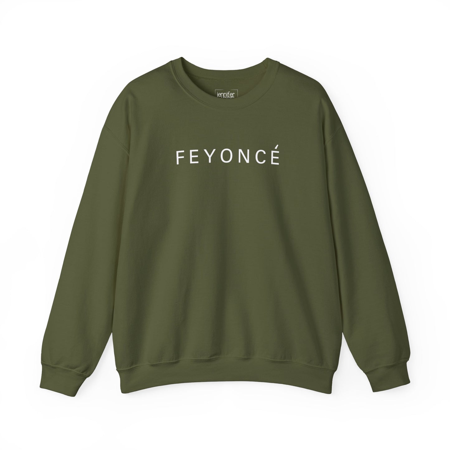 Feyonce' Crewneck Customizable Bridal Sweatshirt Personalize it with your new Last name on the back.